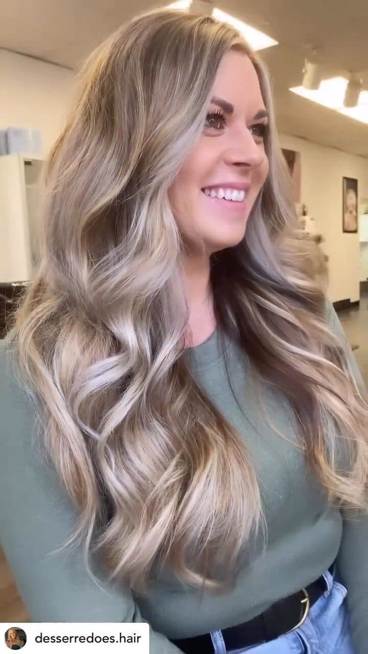 Balayage colour result at Stylush Salon