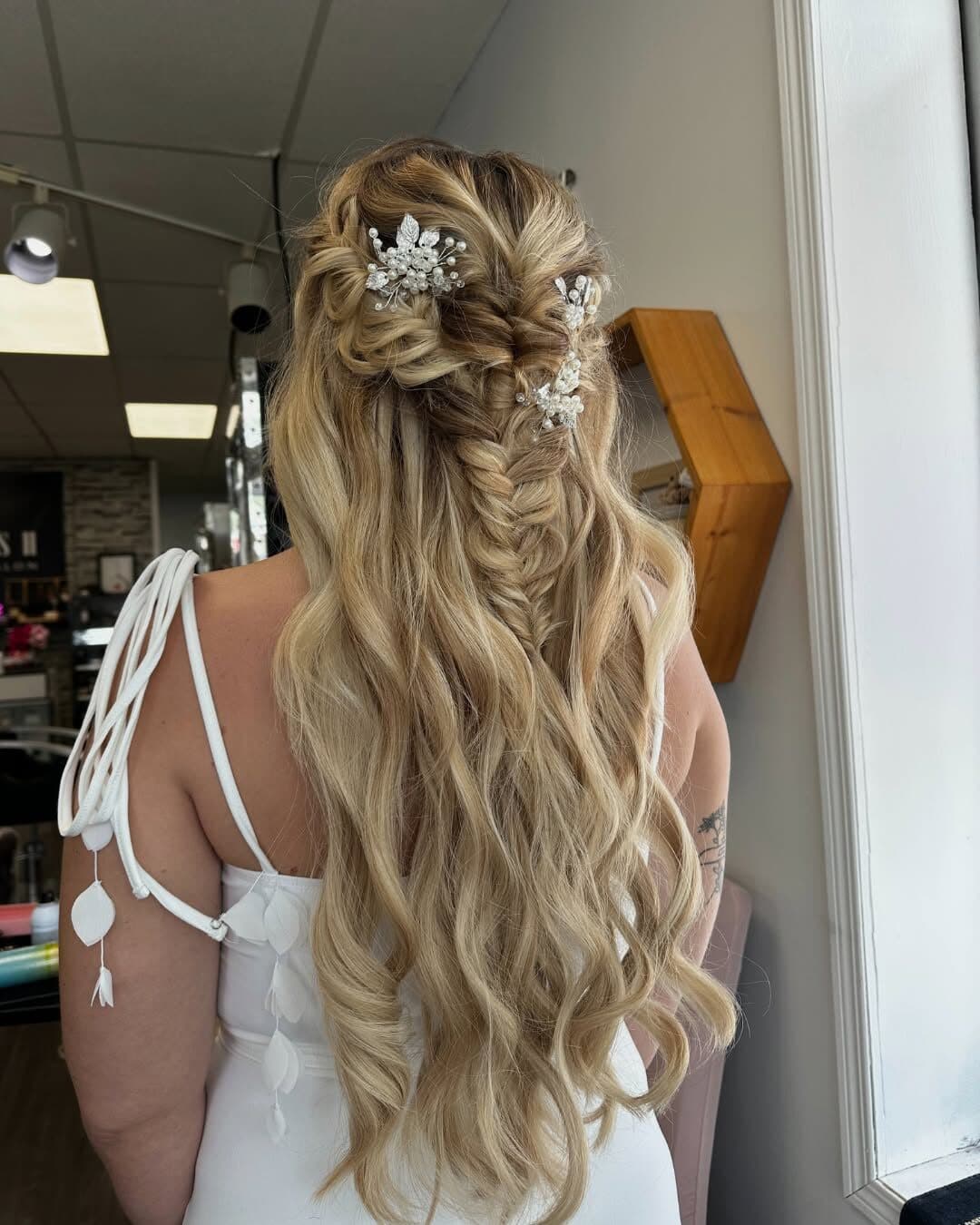 Prom half-up formal styling