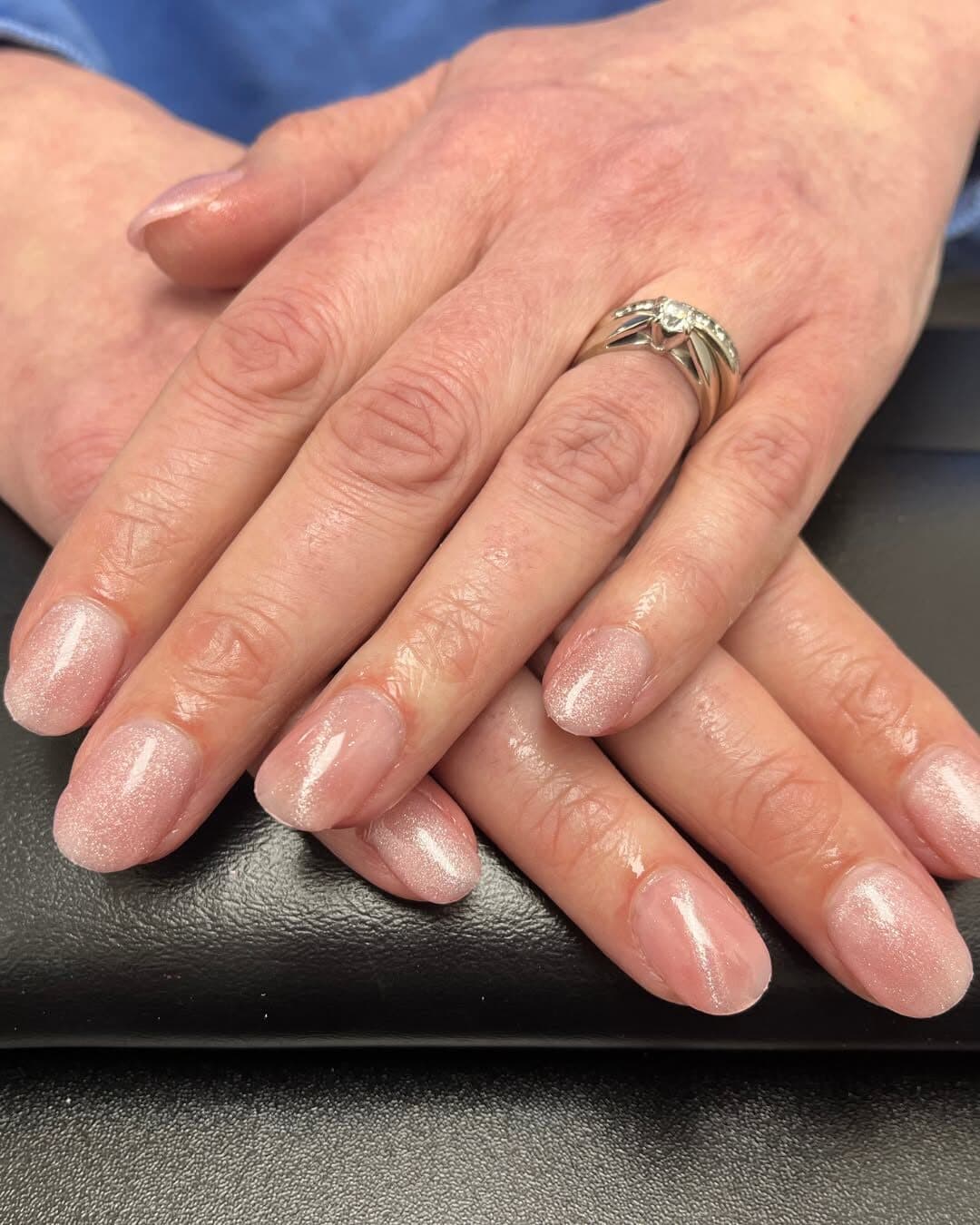 Natural gel manicure
